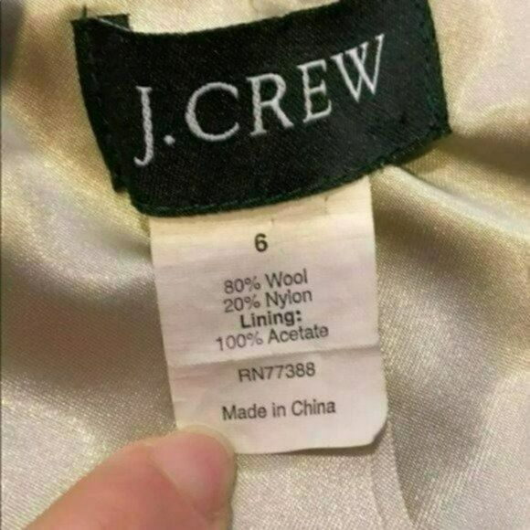 MSRP $375 J.Crew Wool Coat Women's Size 6 - Picture 9 of 10